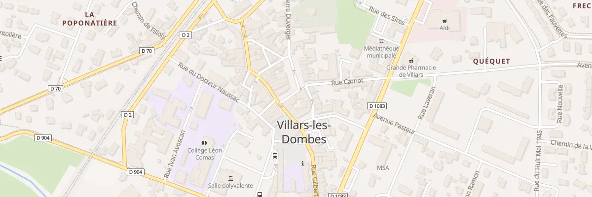 Plan du 21 Pl du Marché à Villars-les-Dombes