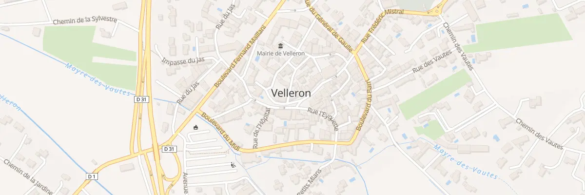 Plan du 5 Pl Jean Jaurès à Velleron