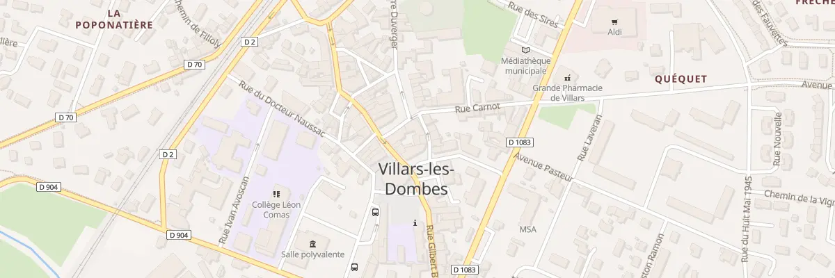 Plan du 19B Pl du Marché à Villars-les-Dombes