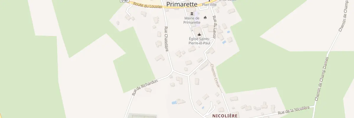 Plan du 100B Rue de l’Eglise à Primarette