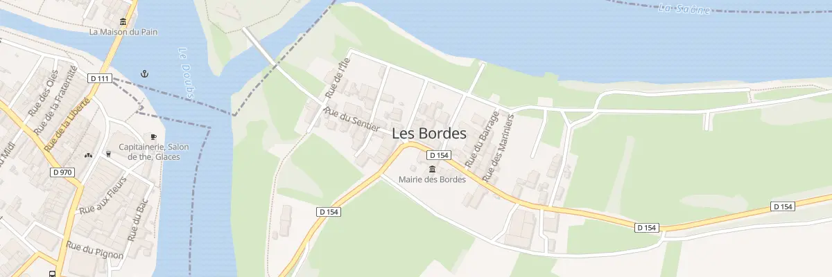 Plan du 1 Rte de Saunières aux Bordes