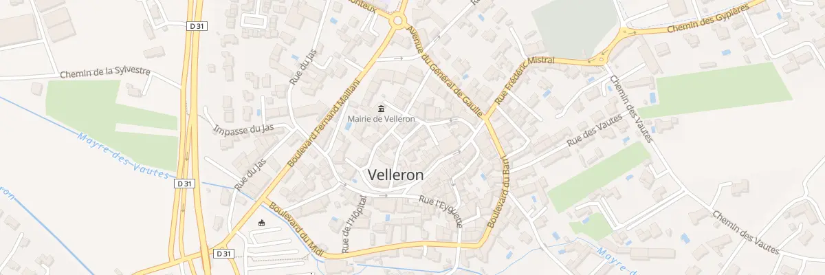 Plan du 2 Pl Félix Gimet à Velleron