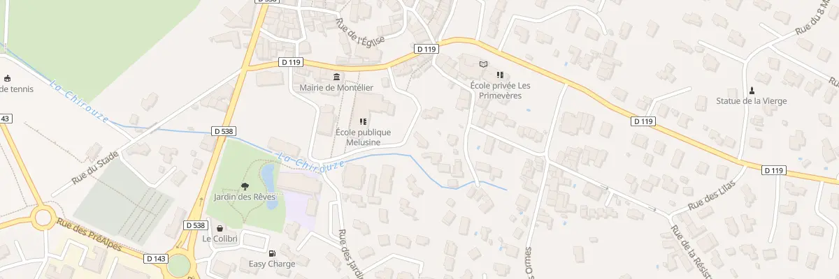 Plan du 7 Rue de la Chirouze à Montélier