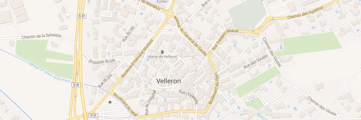 Plan du 5129F Pl Félix Gimet à Velleron