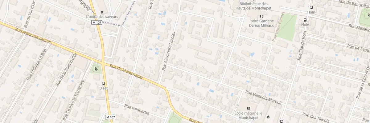 Plan du 42 Rue Villebois Mareuil à Dijon
