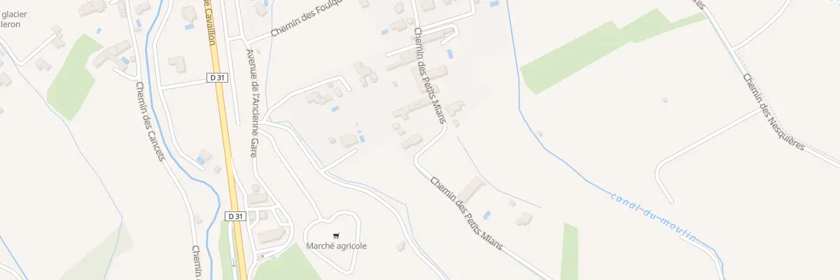 Plan du 390 Che des Pts Mians à Velleron