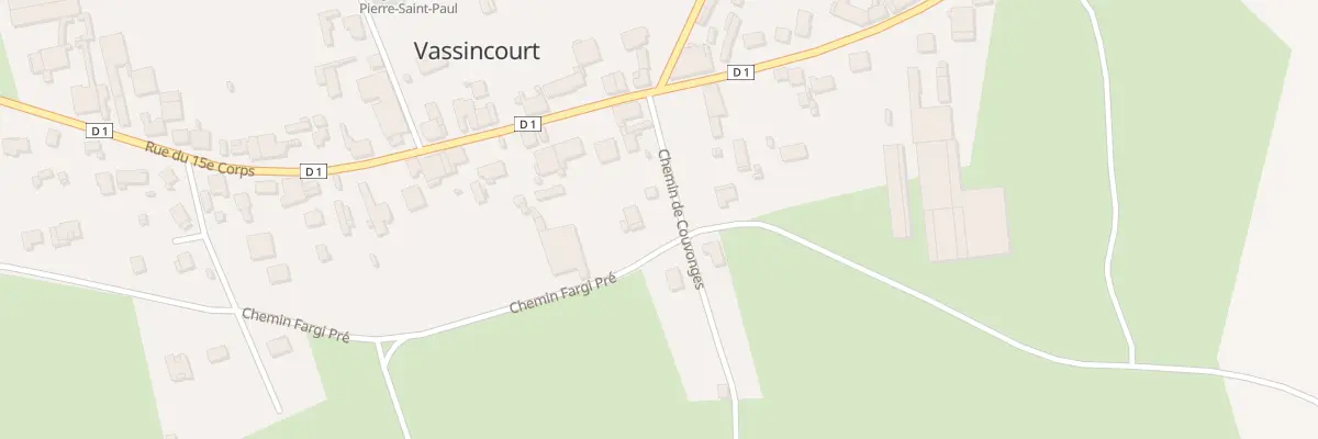 Plan du 23 Rue du 15eme Corps à Vassincourt