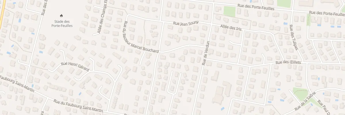 Plan du 9 Rue du Recteur Marcel Bouchard à Fontaine-lès-Dijon