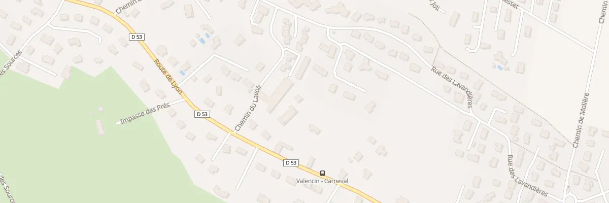 Plan du 926 Rte de Lyon à Valencin