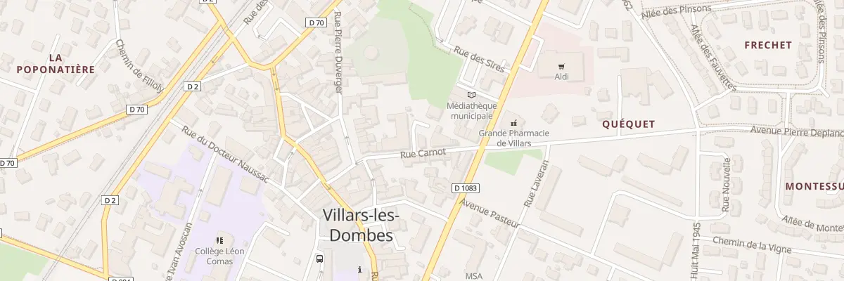 Plan du 73 Rue Carnot à Villars-les-Dombes