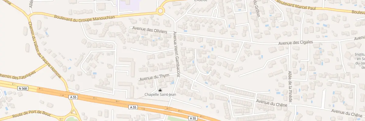 Plan du 7 Av du Chêne à Martigues