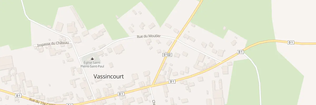 Plan du 3 Rte de Neuville à Vassincourt