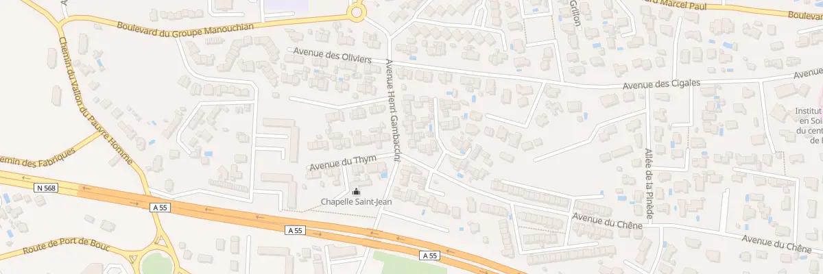 Plan du 11 Av du Chêne à Martigues