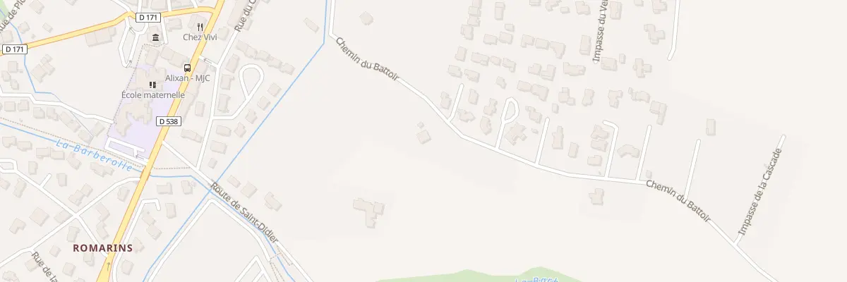 Plan du 240 Che du Battoir à Alixan