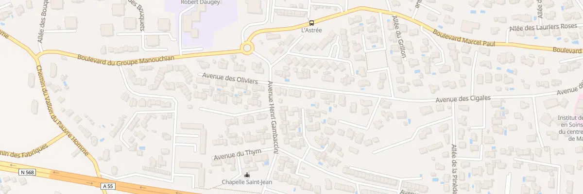 Plan du 50 Av des Cigales à Martigues