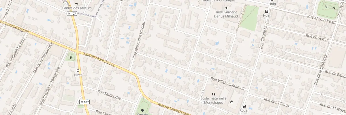 Plan du 34 Rue Villebois Mareuil à Dijon