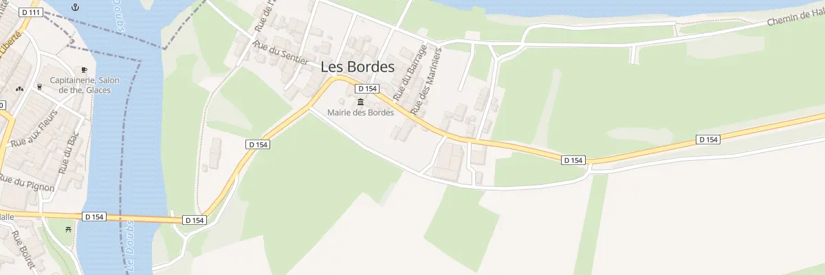 Plan du 10 Rte de Saunières aux Bordes