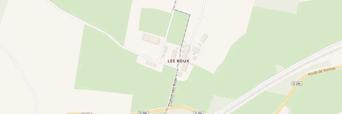 Plan du 165 Che des Roux à Vonnas