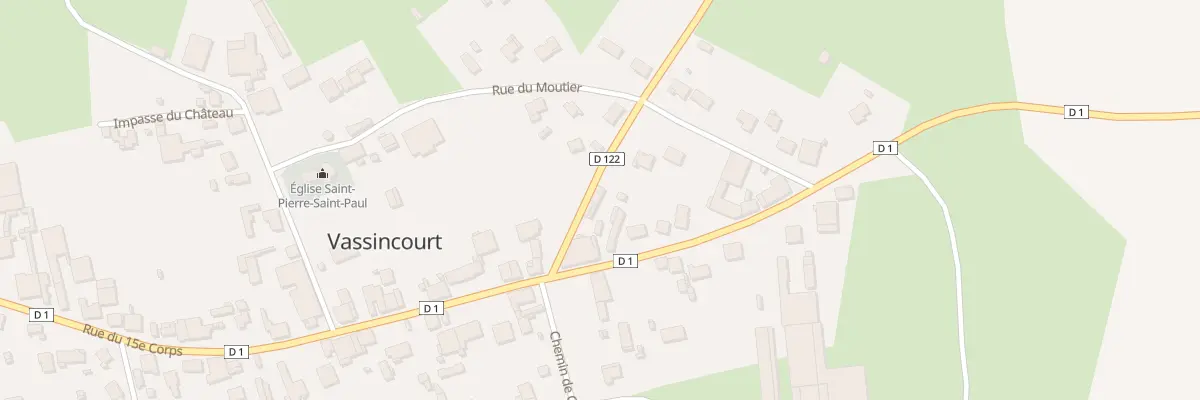 Plan du 16 Rue du 15eme Corps à Vassincourt