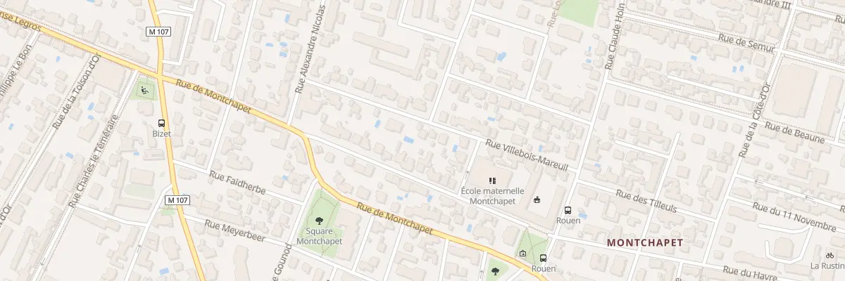 Plan du 21 Rue Villebois Mareuil à Dijon