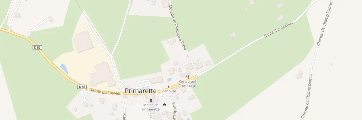 Plan du 45 Mte de l’Ancienne Ecole à Primarette