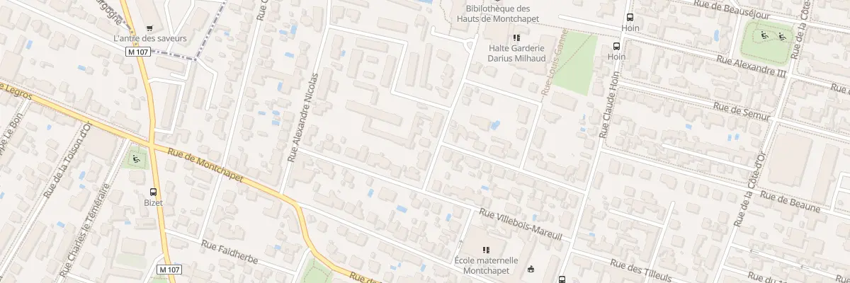 Plan du 7 Rue Leon Gastinel à Dijon