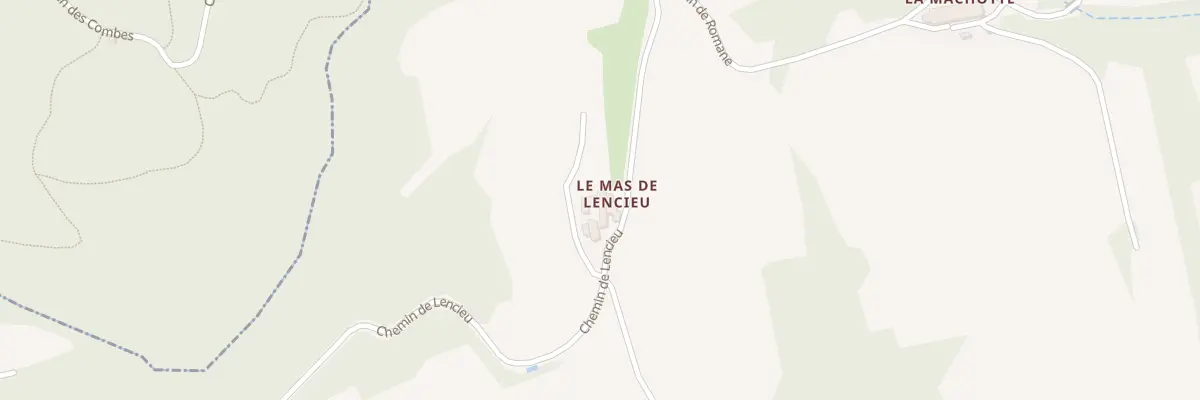 Plan du 5066 Lencieux à Gigondas