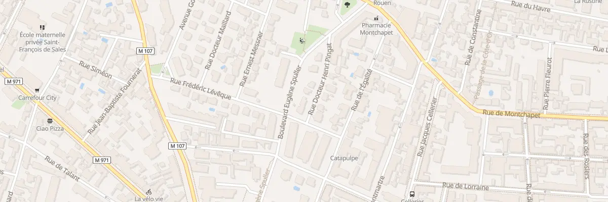 Plan du 3 Rue Doc Henri Pingat à Dijon