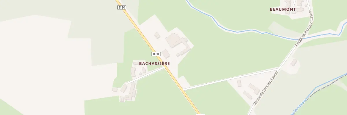 Plan du 5075 Bachassiere à Bohas-Meyriat-Rignat