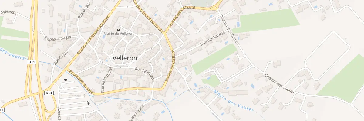 Plan du 6390F Rue des Vautes à Velleron