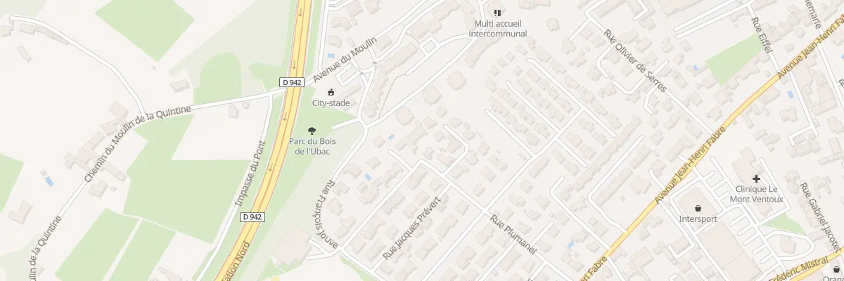 Plan du 240 Rue Plumanel à Carpentras