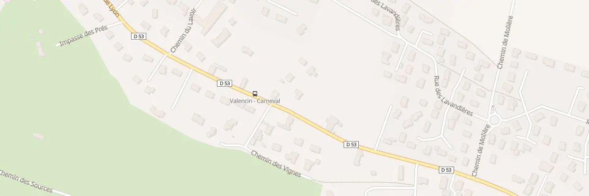 Plan du 744 Rte de Lyon à Valencin