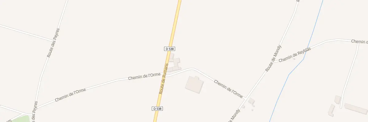 Plan du 435 Che de l’Horme à Alixan