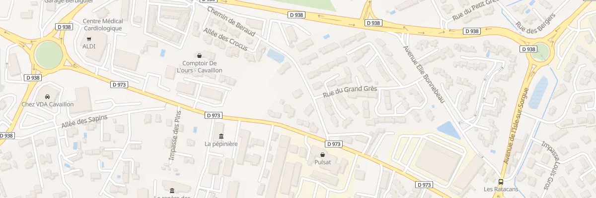 Plan du 85 Cr de Beraud à Cavaillon