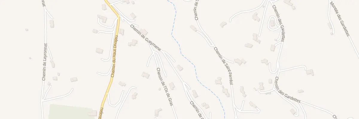 Plan du 160 Che de Gueymené à Crest