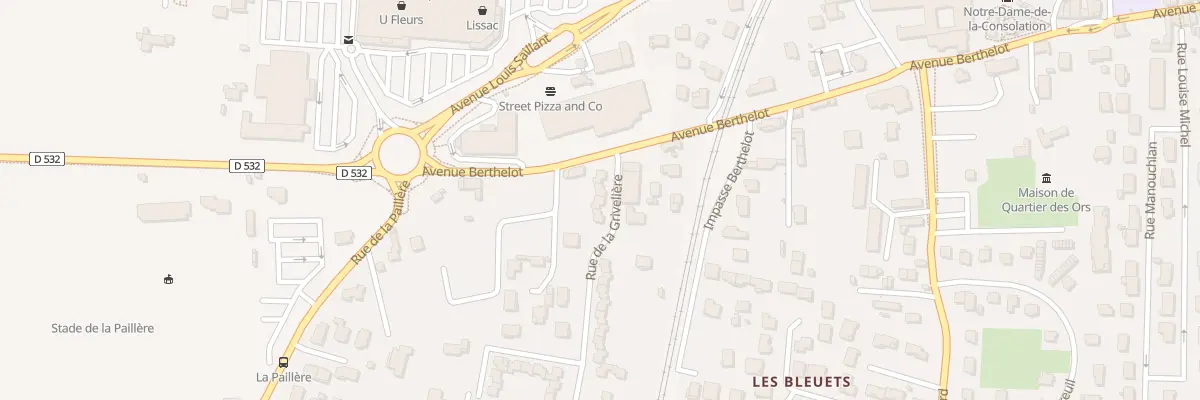 Plan du 1 Rue de la Griveliere à Romans-sur-Isère
