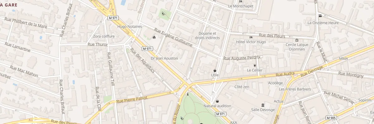 Plan du 1 Rue Montmartre à Dijon