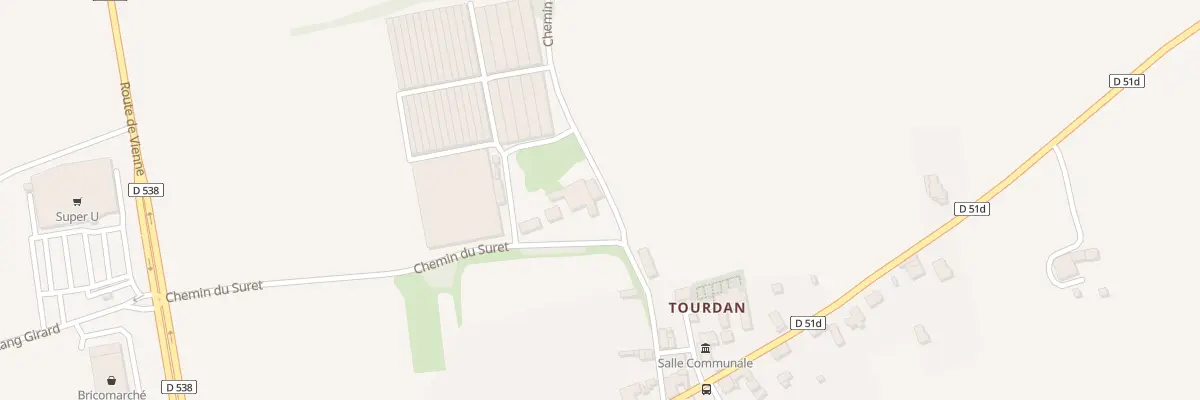 Plan du 39 Che des Prairies à Revel-Tourdan