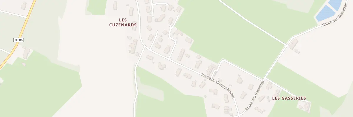 Plan du 531 Rte de Champ Martin à Chanoz-Châtenay
