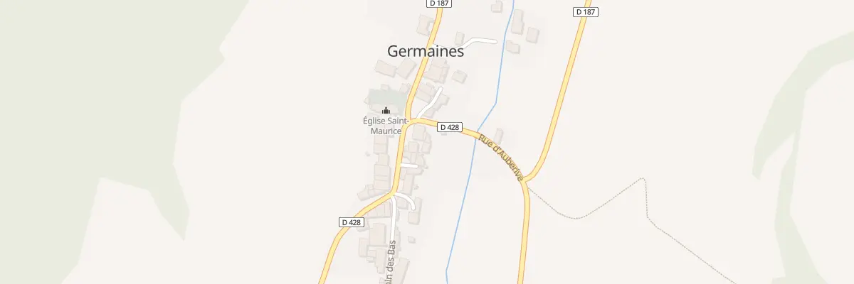 Plan du 1 Rte de la Germainelle à Germaines