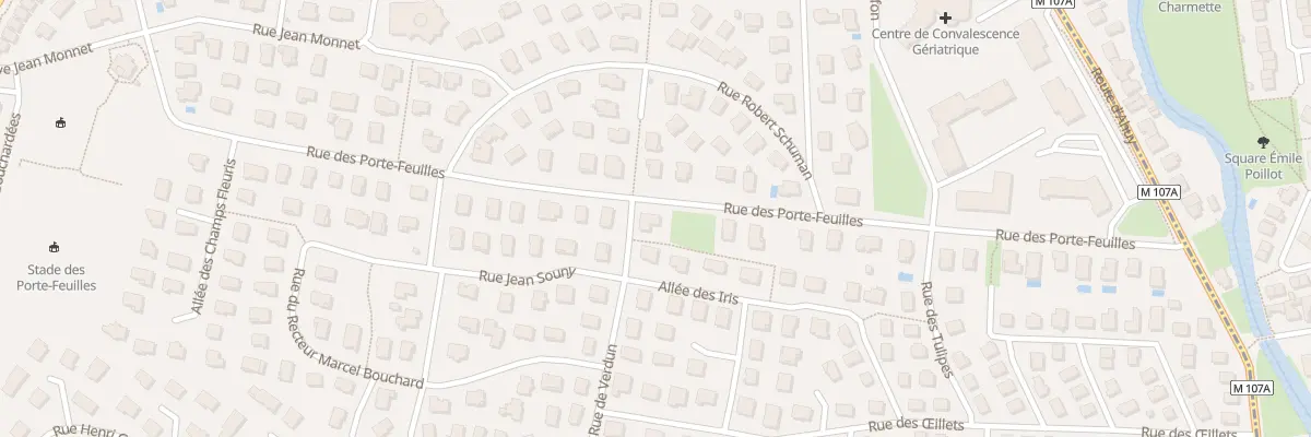 Plan du 28 Rue des Porte Feuilles à Fontaine-lès-Dijon
