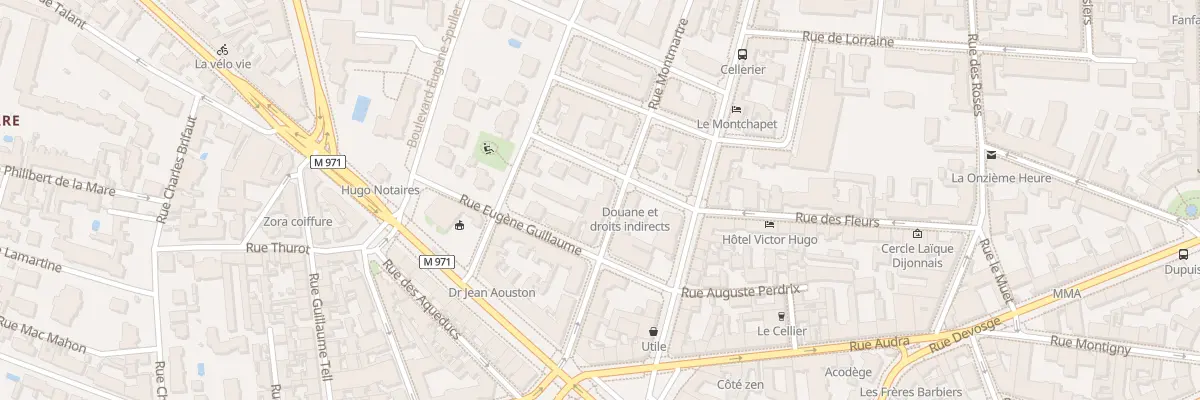 Plan du 9 Rue Montmartre à Dijon
