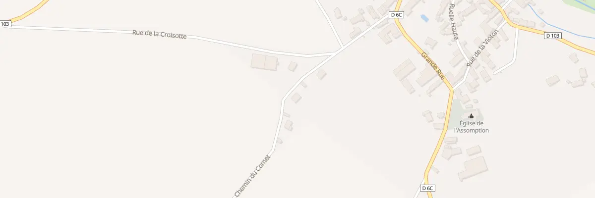 Plan du 5 Rue du Comet à Villecomte