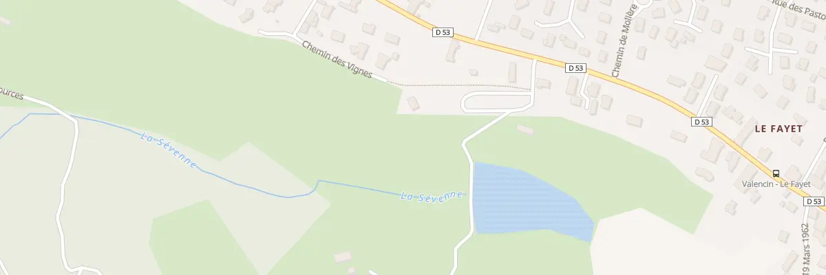 Plan du 234 Che des Vignes à Valencin