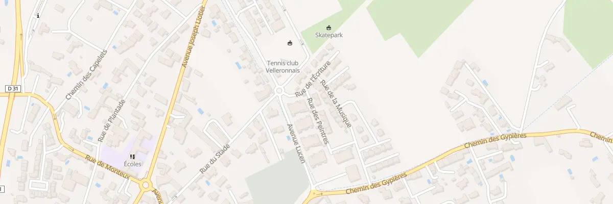 Plan du 4 Rue des Peintres à Velleron