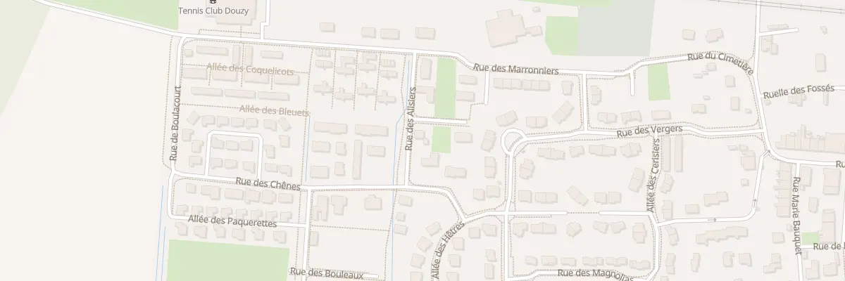 Plan du 2 Rue des Érables à Douzy