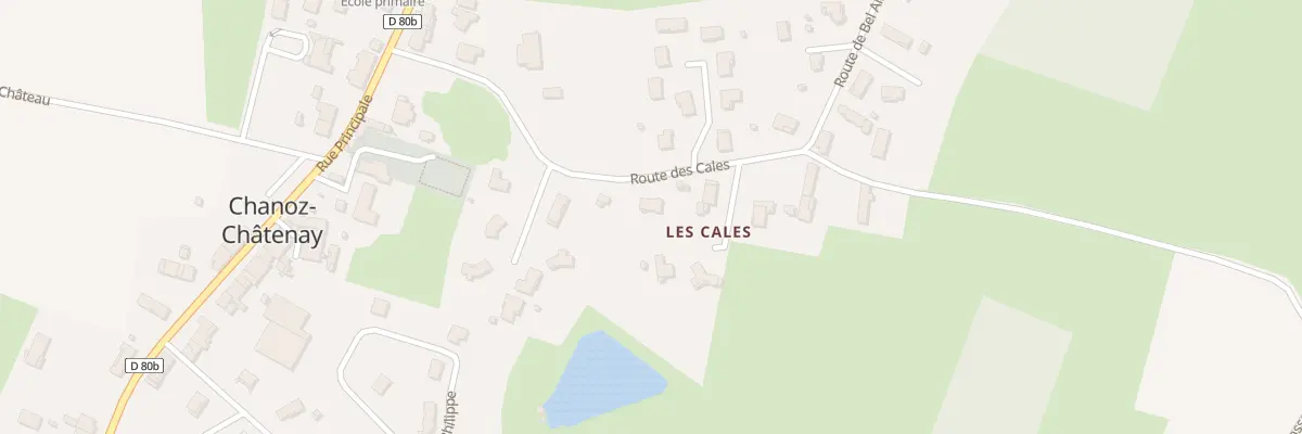 Plan du 230 Rte des Cales à Chanoz-Châtenay