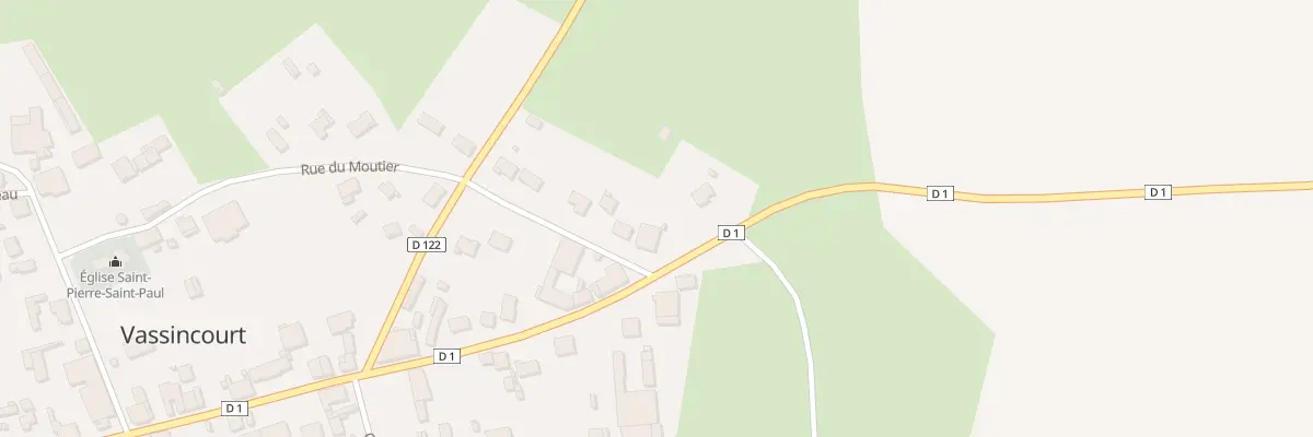 Plan du 2 Rue du Moutier à Vassincourt