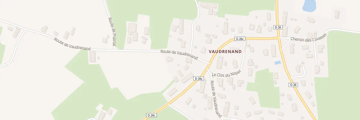 Plan du 1135 Rte de Vaudrenand à Mézériat