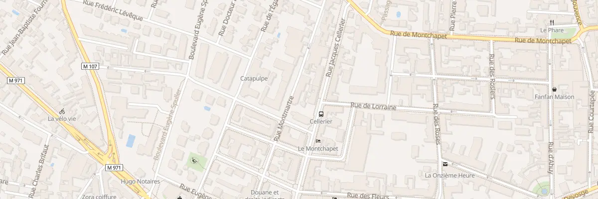 Plan du 28 Rue Montmartre à Dijon